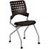 Carnegy Avenue Fabric Cushioned Nesting Chair in Black
