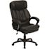 Carnegy Avenue Faux Leather Swivel Ergonomic Office Chair in Black