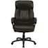Carnegy Avenue Faux Leather Swivel Ergonomic Office Chair in Black