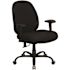Carnegy Avenue Fabric Swivel Office Chair in Black