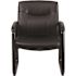 Black Hercules Series Big and Tall Leather Soft Executive Side Reception Chair, Foam Padded Ergonomic Lobby Chair
