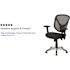 Carnegy Avenue Mesh Swivel Office Chair in Black