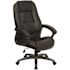 Carnegy Avenue Faux Leather Swivel Office Chair in Black