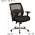 Black Hercules Series 24/7 Intensive Use Big and Tall Swivel Office and Gaming Chair, Ergonomic Mesh Padded Office Chair
