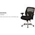 Black Hercules Series 24/7 Intensive Use Big and Tall Swivel Office and Gaming Chair, Ergonomic Mesh Padded Office Chair