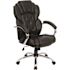 Carnegy Avenue Faux Leather Swivel Office Chair in Black