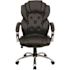 Carnegy Avenue Faux Leather Swivel Office Chair in Black