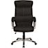Carnegy Avenue Faux Leather Swivel Ergonomic Office Chair in Black