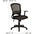 Carnegy Avenue Mesh Swivel Office Chair in Black