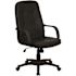 Carnegy Avenue Vinyl Swivel Ergonomic Office Chair in Black