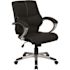 Carnegy Avenue Faux Leather Swivel Office Chair in Black