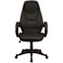Carnegy Avenue Faux Leather Swivel Ergonomic Office Chair in Black