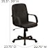 Carnegy Avenue Vinyl Swivel Office Chair in Black