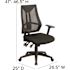 Carnegy Avenue Mesh Swivel Office Chair in Black