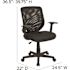 Carnegy Avenue Black Norris Mid-Back Mesh Tapered Back Swivel Task Office Chair, Ergonomic Padded Mesh Swivel Computer Chair