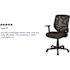Carnegy Avenue Black Norris Mid-Back Mesh Tapered Back Swivel Task Office Chair, Ergonomic Padded Mesh Swivel Computer Chair