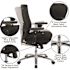 Carnegy Avenue Fabric Swivel Ergonomic Office Chair in Black