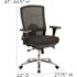 Carnegy Avenue Fabric Swivel Ergonomic Office Chair in Black
