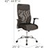 Carnegy Avenue Mesh Swivel Office Chair in Black