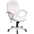 Carnegy Avenue Faux Leather Swivel Office Chair in White