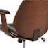 Carnegy Avenue Faux Leather Swivel Office Chair in Black