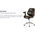 Carnegy Avenue Faux Leather Swivel Office Chair in Black