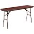 Carnegy Avenue 60 in. Mahogany Wood Table top Material Folding Banquet Tables