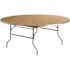 Carnegy Avenue 72 in. Natural Wood Tabletop Metal Frame Folding Table