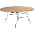 Carnegy Avenue 66 in. Natural Wood Tabletop Metal Frame Folding Table