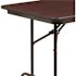 Carnegy Avenue Floyd 72 in.L Rectangle Mahogany Wood Top Folding Banquet Tables