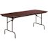 Carnegy Avenue Floyd 72 in.L Rectangle Mahogany Wood Top Folding Banquet Tables