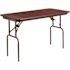 Carnegy Avenue 48 in. Mahogany Wood Table top Material Folding Banquet Tables