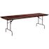 Carnegy Avenue 96 in. Mahogany Wood Table top Material Folding Banquet Tables