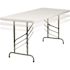 Carnegy Avenue 72 in. Granite White Plastic Tabletop Metal Frame Folding Table