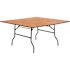 Carnegy Avenue 60 in. Natural Wood Tabletop Metal Frame Folding Table
