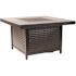 Fire Sense Weyland 40 in. x 24 in. Square Aluminum Propane Fire Pit Table in Antique Bronze