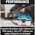 Makita 18V LXT Lithium-Ion Brushless Cordless 2 Gal. HEPA Filter Portable Wet/Dry Dust Extractor/Vacuum, Tool Only