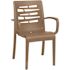 Essenza Taupe Stacking Outdoor Dining Armchair (4-Pack)