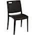 Metro Black Resin Stacking Outdoor Dining Chair (4-Pack)