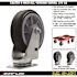 SNAP-LOC All-Terrain 6 in. Swivel Plate Caster with 375 lbs. Load Rating
