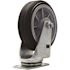 SNAP-LOC All-Terrain 6 in. Swivel Plate Caster with 375 lbs. Load Rating