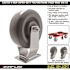 SNAP-LOC Super-Duty 6 in. Steel Fixed Plate Caster with 450 lbs. Load Rating