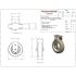 SNAP-LOC Super-Duty 6 in. Steel Fixed Plate Caster with 450 lbs. Load Rating