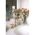 Kingston Brass Victorian Cross 8 in. Widespread 2-Handle Bathroom Faucet in Polished Brass