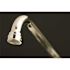 Kingston Brass Adjustable Center Porcelain 2-Handle Wall-Mount Standard Kitchen Faucet in Chrome