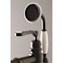 Kingston Brass Traditional Single-Handle Floor-Mount Roman Tub Faucet with Hand Shower in Matte Black