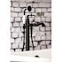 Kingston Brass Traditional Single-Handle Floor-Mount Roman Tub Faucet with Hand Shower in Matte Black
