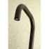 Kingston Brass Adjustable Center 2-Handle Wall-Mount Standard Kitchen Faucet in Matte Black
