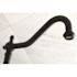 Kingston Brass Heritage 2-Handle Wall Mount Roman Tub Faucet in Matte Black