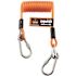 Ergodyne 5 lbs. Orange Standard Coiled Cable Lanyard Tool Lanyard